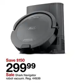 Target Shark Navigator robot vacuum offer