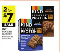 Dollar General KIND Breakfast Bars offer