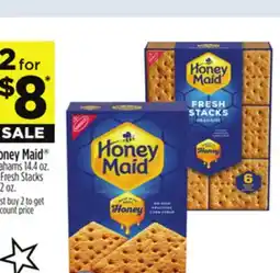 Dollar General Honey Maid Grahams 14.4 oz. or Fresh Stacks 12.2 oz offer