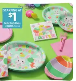 Dollar General Easter Party Plates or Napkins offer