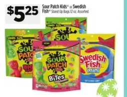 Dollar General Sour Patch Kids or Swedish Fish Stand Up Bags offer
