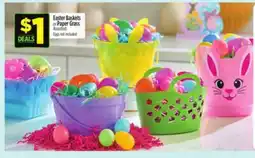 Dollar General Easter Baskets or Paper Grass offer