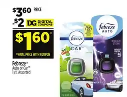 Dollar General Febreze Auto or Car offer