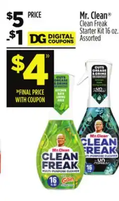 Dollar General Mr. Clean Clean Freak Starter Kit offer