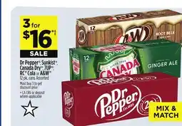 Dollar General Dr Pepper, Sunkist, Canada Dry, 7UP, RC Cola or A&W offer
