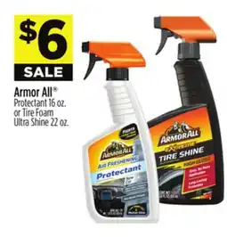 Dollar General Armor All Protectant 16 oz. or Tire Foam Ultra Shine 22 oz offer