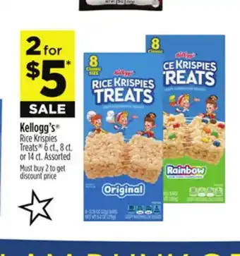 Dollar General Kellogg's Rice Krispies Treats offer