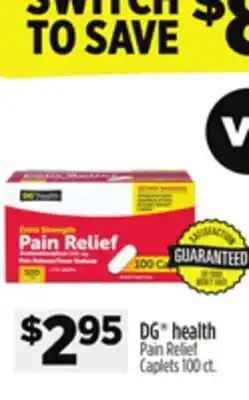 Dollar General DG health Pain Relief Caplets offer