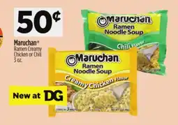 Dollar General Maruchan Ramen Creamy Chicken or Chili offer