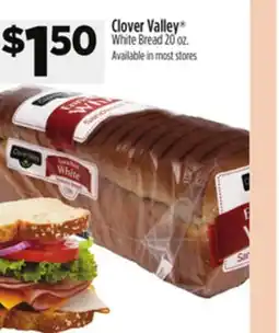 Dollar General Clover Valley White Bread offer