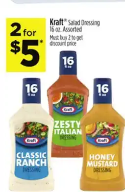 Dollar General Kraft Salad Dressing offer