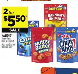 Dollar General NABISCO Snak-Saks offer