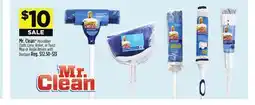 Dollar General Mr. Clean Microfiber Cloth, Cone, Roller, or Twist Mop or Angle Broom with Dustpan offer