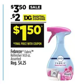 Dollar General Febreze Fabric Refresher offer