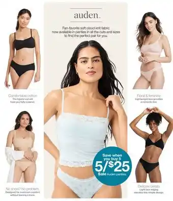 Target Auden panties offer
