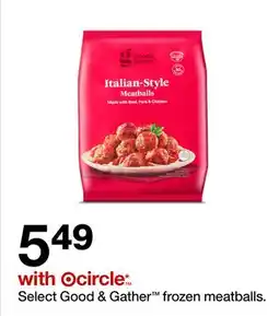 Target Select Good & Gather frozen meatballs offer
