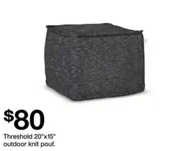 Target Threshold 20 x15 outdoor knit pouf offer