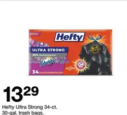 Target Hefty Ultra Strong 34-ct. 30-ct. trash bags offer