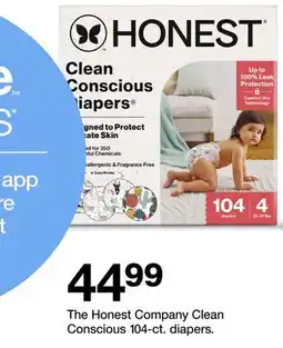 Target The Honest Company Clean Conscious 104-ct. diapers offer