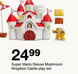 Target Super Mario Deluxe Mushroom Kingdom Castle play set offer