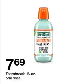 Target Therabreath 16-oz. oral rinse offer