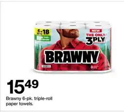 Target Brawny 6-pk. triple-roll paper towels offer