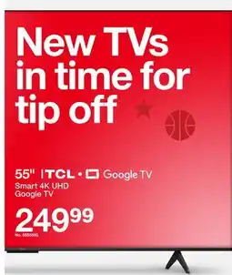 Target 55 Smart 4K UHD Google TV offer