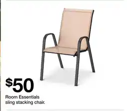 Target Room Essentials sling stacking chair offer
