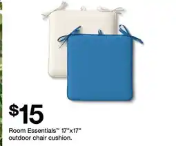 Target Room Essentials 17x17 outdoor chair cushion offer