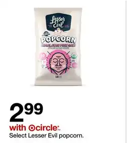 Target Select Lesser Evil popcorn offer