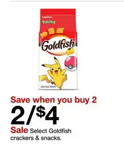 Target Goldfish crackers & snacks offer