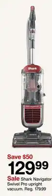 Target Shark Navigator Swivel Pro upright vacuum offer