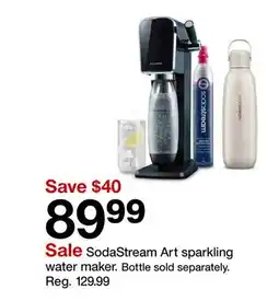 Target SodaStream Art sparkling water maker. Bottle sold separately offer