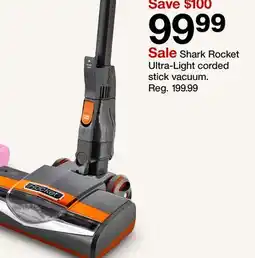 Target Shark Rocket Ultra-Light corded stick vacuum offer