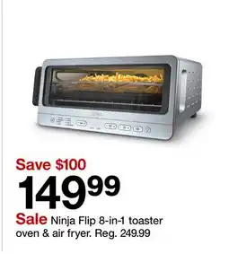 Target Ninja Flip 8-in-1 toaster oven & air fryer offer
