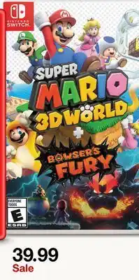 Target SUPER MARIO 3D WORLD offer
