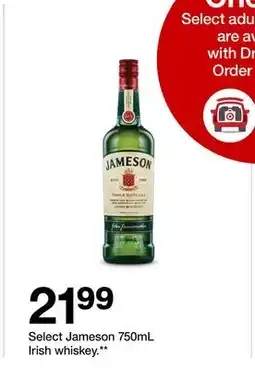 Target Select Jameson 750mL Irish whiskey offer
