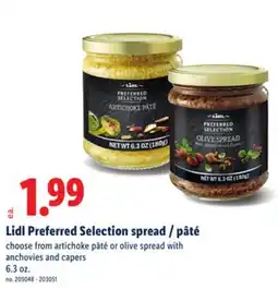 Lidl Lidl Preferred Selection spread/pâté offer