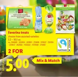 Lidl Favorina treats offer