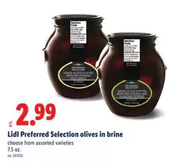 Lidl Lidl Preferred Selection olives in brine offer