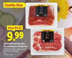 Lidl Lidl Preferred Selection dry cured pork, family size offer