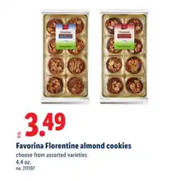 Lidl Favorina Florentine almond cookies offer