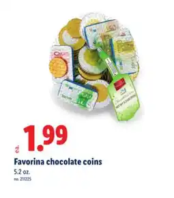 Lidl Favorina chocolate coins offer