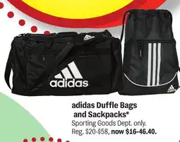 Meijer adidas Duffle Bags and Sackpacks Sporting Goods offer