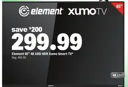 Meijer Element 65 4K UHD HDR Xumo Smart TV offer