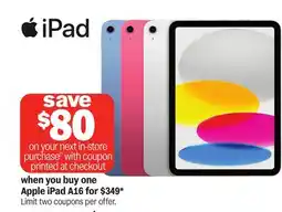 Meijer Apple iPad A16 offer