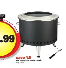 Meijer Fire & Feast Low Smoke Fire Pit offer