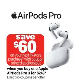 Meijer Apple AirPods Pro 3 offer