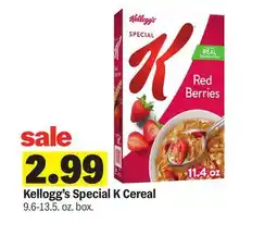 Meijer Kellogg's Special K Cereal offer