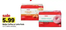 Meijer Meijer Coffee or Latte Pods offer
